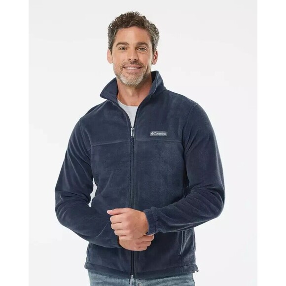 Columbia Men's Steens Mountain Full Zip 2.0 Fleece Jacket Navy Blue Sz 4XL NEW‎ - Picture 1 of 6